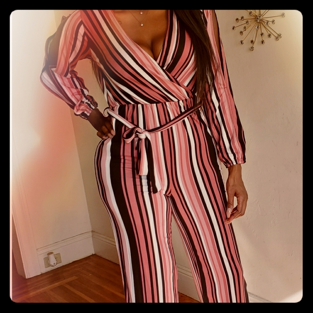 Belted knit Romper